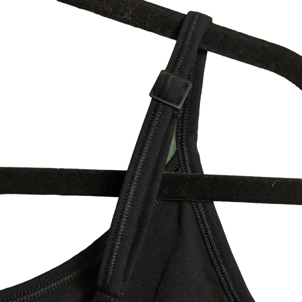 Everlane The Perform Cami Black Brami Scoop Neck Tank Top Adjustable L New - Picture 4 of 8